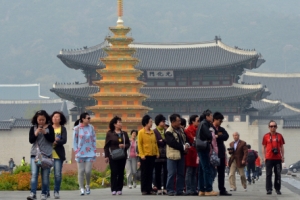 광화문광장에 탑등