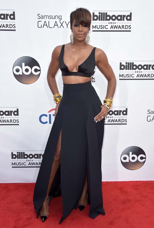 18일(현지시간) 데스티니스 차일드(Destiny’s Child) 출신의 켈리 롤랜드(Kelly Rowland)가 2014 빌보드 뮤직 어워드에 참석하고 있다.<br>AP=뉴시스