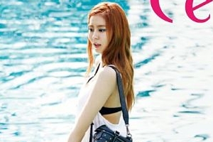 유이 휴양지 패션 화보, 화이트 시스루 청순 섹시미 발산