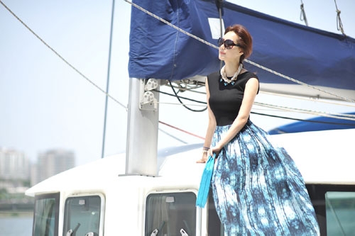 배우 오현경의 선글라스 화보 사진제공=더브레라