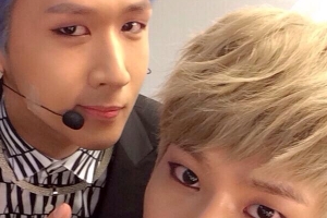 빅스 멤버 엔 라비 ‘기적’ 컴백 대기실 인증샷