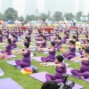 대륙의 흔한 요가 클라스 “어마어마 하네!”