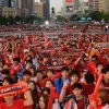 [동영상]한국,조별예선 첫 경기 1대1 무승부, 광화문 거리응원 후끈