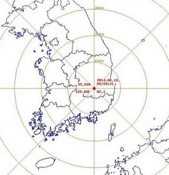 대구 동구 지진, 규모 2.1 올들어 2번째…한반도 지진 올해만 벌써
