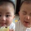 ‘사랑스러워!’ 태어나 처음 레몬 맛본 아이 반응