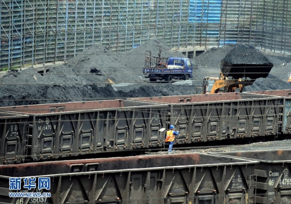 중국 산시성 타이위안시의 구자오 석탄 수송역. 산시성은 중국 전체 석탄 생산의 30% 이상을 담당하고 있다. 타이위안 신화 연합뉴스