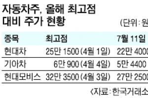 [증시 전망대] 현대·기아차도 2분기 실적 암울