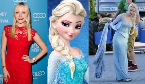 조지나 헤이그, 영화 ‘겨울왕국’ 엘사, 엘사로 분장한 조지나 헤이그