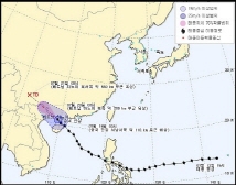 중국 태풍 상륙