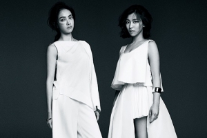 f(x) 빅토리아, 루나, 엠버  올 화이트 룩 흑백화보