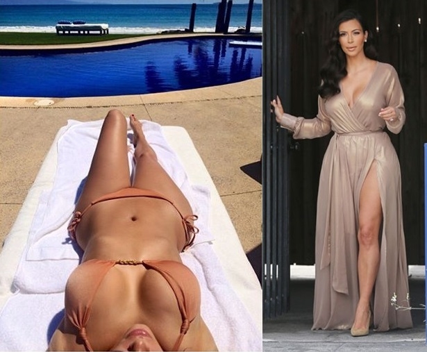 킴 카다시안(왼쪽 사진:인스타그램,오른쪽 사진:TOPIC / SPLASH NEWS(www.topicimages.com)