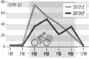 자전거 사고 느는데 안전 법규는 ‘낮잠’