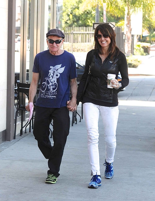 로빈 윌리엄스와 부인 수잔 슈나이더. 스플래시뉴스닷컴