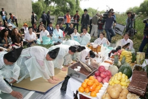 밤섬 실향민 고향 방문 행사