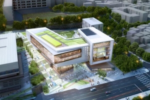 마포중앙도서관, 성미산과 조화롭게