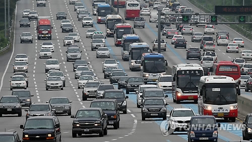 부산→서울 7시간20분…서해안 상행선 정체 극심