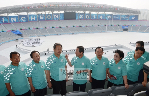 인천아시아드주경기장서 열린 새누리 최고위원회 