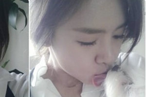 이연두 근황, 뽀뽀쟁이 강아지와 러블리 4종 셀카