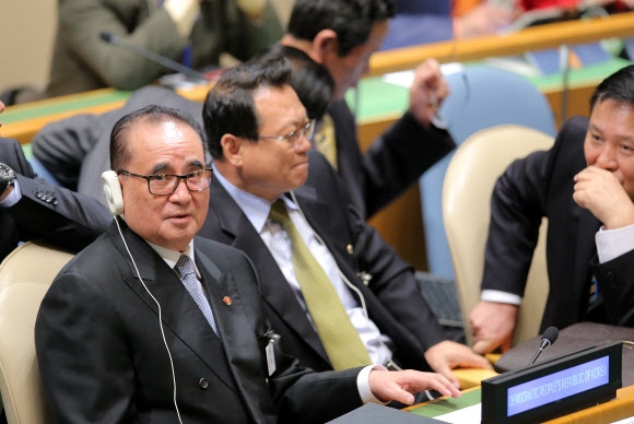 유엔총회 참석한 리수용 북한 외무상