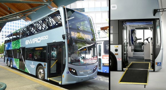 2층 버스 국내 첫 대중교통 투입·시험 운행
