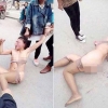 中, 간통女 길거리서 벌거벗겨진 채 마구 폭행당해