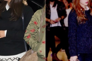 소녀시대 유리-태연 공항패션 ‘소시는 니트를 좋아해’