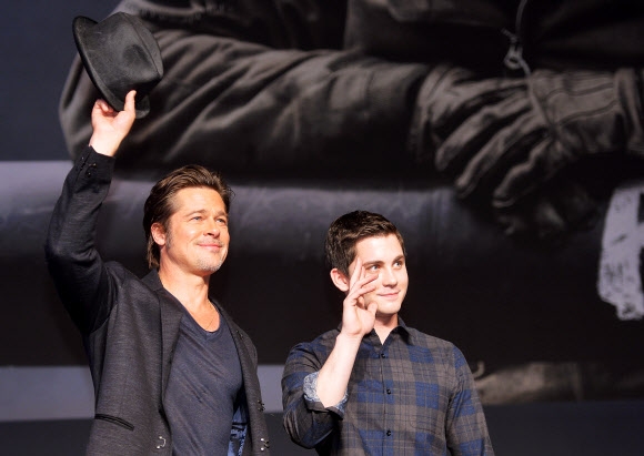 브래드 피트(왼쪽)·로건 레먼 문진주 인턴기자 ginger@sportsseoul.com