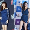 2014 MAMA 강소라, 밀착 초미니 드레스 ‘터질 듯한 볼륨+환상 각선미’ 아찔..최지우 드레스와 비교
