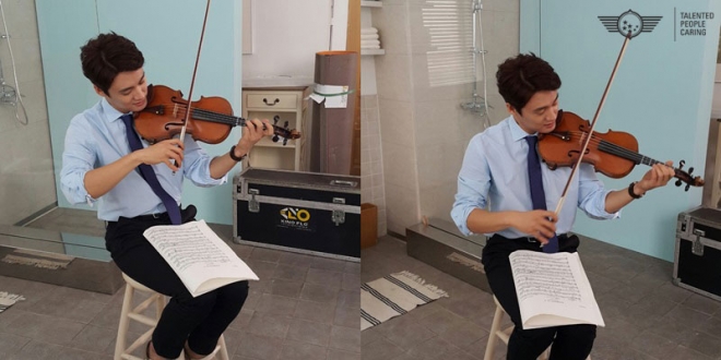 오상진 ‘언제나 칸타레’ 바이올린 연습 삼매경