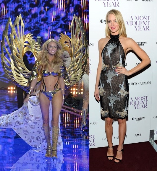 린제이 엘링슨, 2일(현지시간) 런던에서 열린 빅토리아 시크릿 패션쇼 무대 TOPIC / SPLASH NEWS(www.topicimages.com). 7일 뉴욕시티 플로랜스 굴드 홀에서 열린 영화 ‘가장 폭력적인 한 해’ 시사회에서ⓒ AFPBBNews=News1 