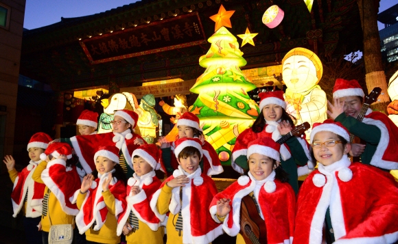 조계사 성탄트리 점등식