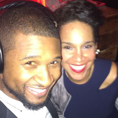 팝스타 어셔와 여자친구 미구엘 / 사진출처=어셔 인스타그램