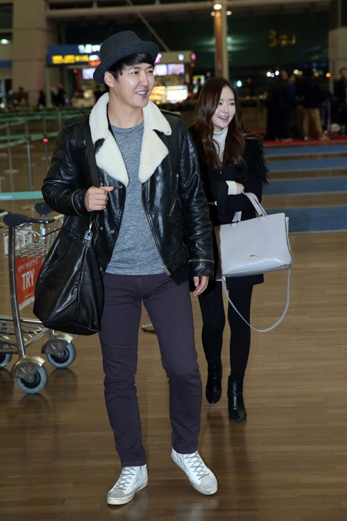 윤상현·메이비, 14일 저녁 하와이 출국 “웨딩 화보 촬영 차”