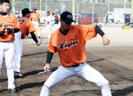 한화 스프링캠프 배드민턴 특훈