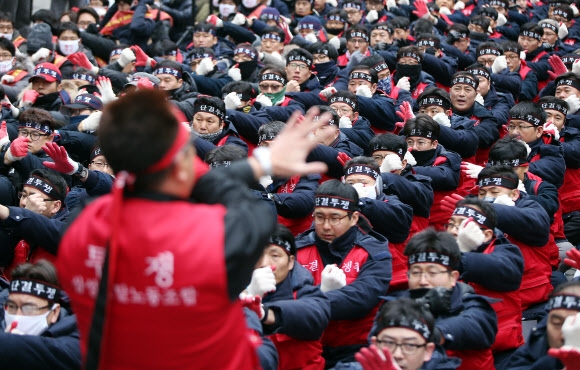 ’빅딜’ 삼성4사 직원 2차 공동 상경집회 열어