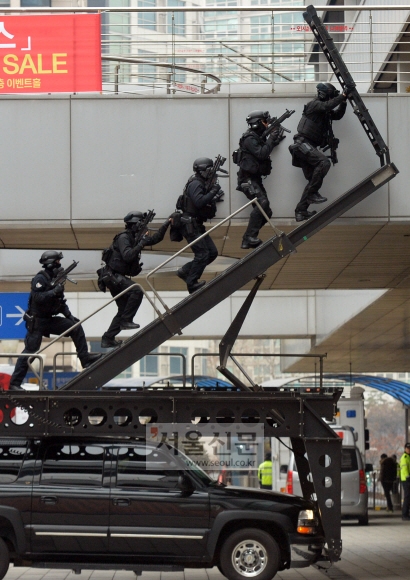 ‘일사불란’ 대테러 훈련