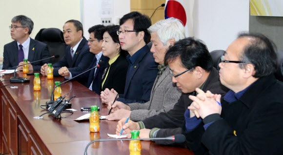 정의당·국민모임신당추진위 공동회견