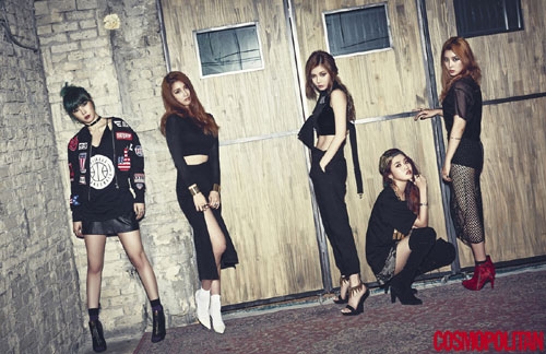 포미닛 코스모폴리탄 3월호 화보