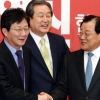 김무성 “장고 끝 홈런” 이병기 “낮은 자세로 소통”