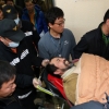 우리마당 김기종, 후송 도중 “아파! 아파!” 장윤석 국회의원 제압
