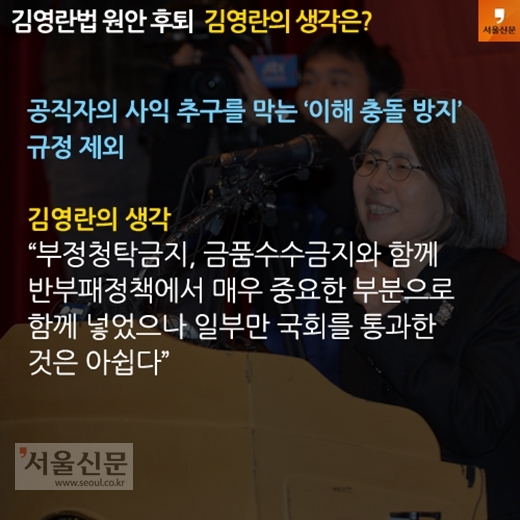 [카드뉴스]김영란법 원안 후퇴, 김영란의 생각은?(3)