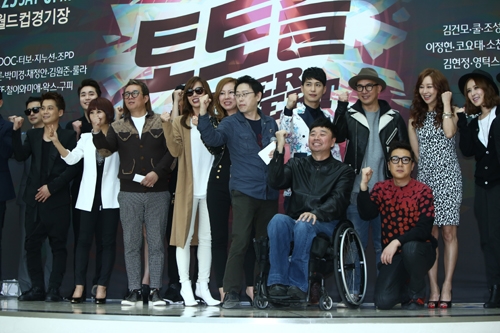 19일 3시 영등포 타임스퀘어 아트리움에서 열린 토토즐 슈퍼콘서트 제작발표회.