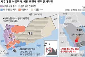 중동 10개국, 예멘 반군에 공습… 국제전 비화