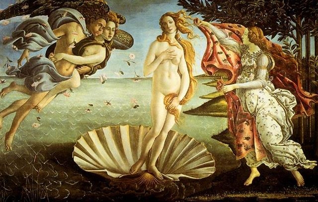 화려한 르네상스 문화를 상징하는 보티첼리의 ‘비너스의 탄생’. 글항아리 제공