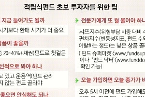 적립식 펀드로 상승세 증시 ‘막차’ 타볼까