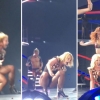 브리트니 스피어스, 콘서트 도중 발목 다쳐