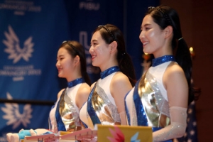 광주유니버시아드 개막 D -57… 시상식 시연