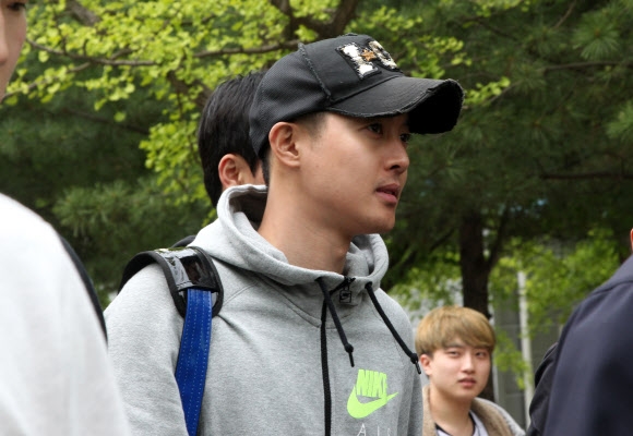 김현중 철통 보안속 입대