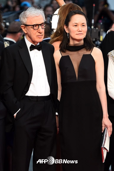 우디 앨런과 부인 순이 프레빈