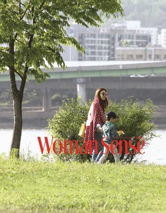 유재석 아내 나경은. 우먼센스 제공